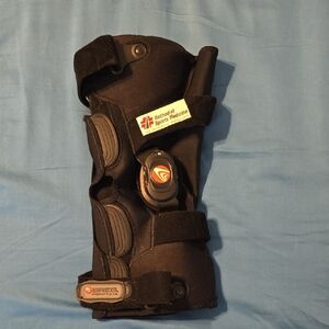 Black Knee Brace with Velcro Straps